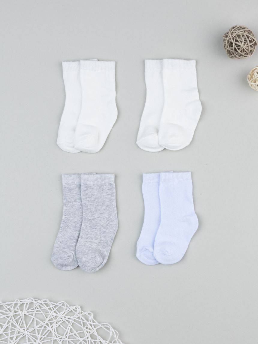 βρεφικά καλτσάκια πακέτο x4 για αγόρι - Prénatal