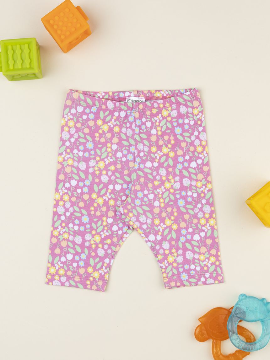 βρεφικό κολάν ροζ φλοράλ για κορίτσι - Prénatal