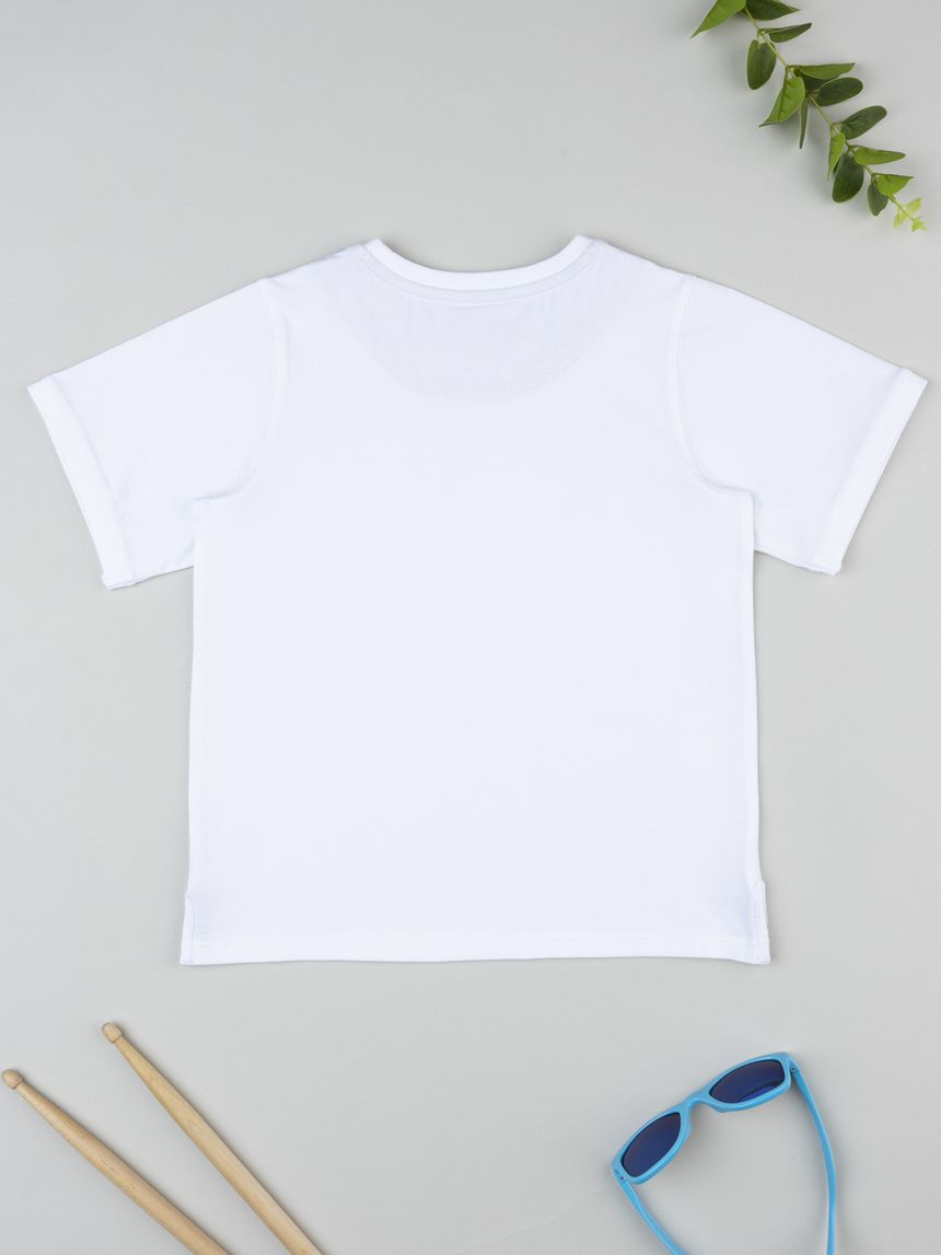 παιδικό t-shirt λευκό elegant για αγόρι - Prénatal