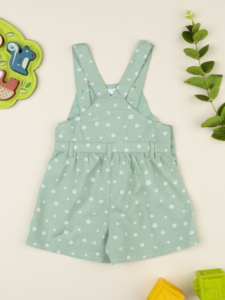 βρεφική ολόσωμη φόρμα φιστικί φλοράλ για κορίτσι - Prénatal