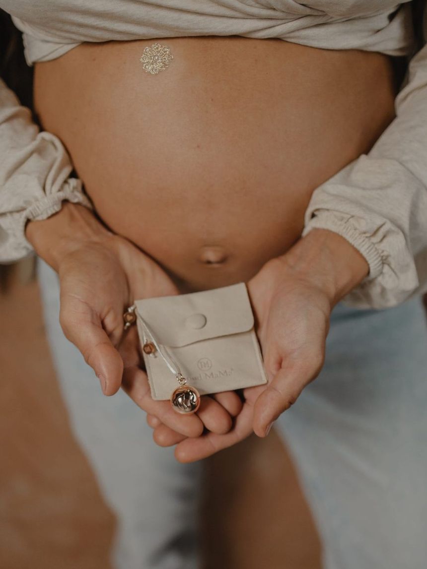 Proud mama μενταγιόν bola sofie silver grey καρδιά pm-667 - Proud Mama