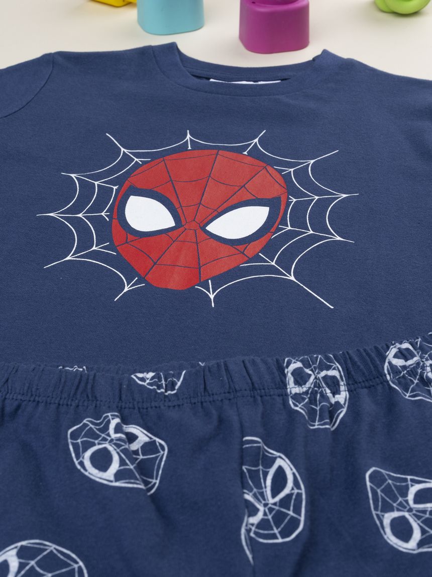 παιδική πιτζάμα μπλε spiderman για αγόρι - Prénatal