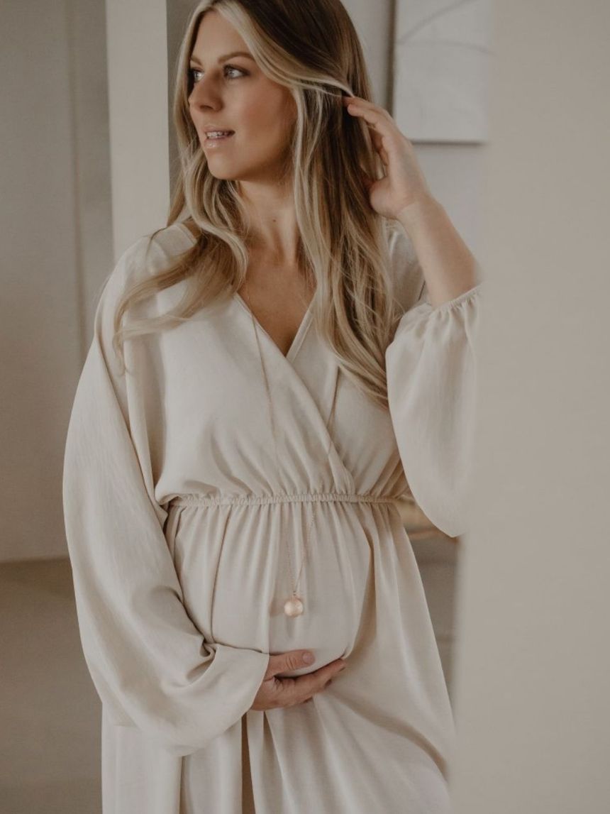 Proud mama μενταγιόν bola luna rose gold pm-572 - Proud Mama