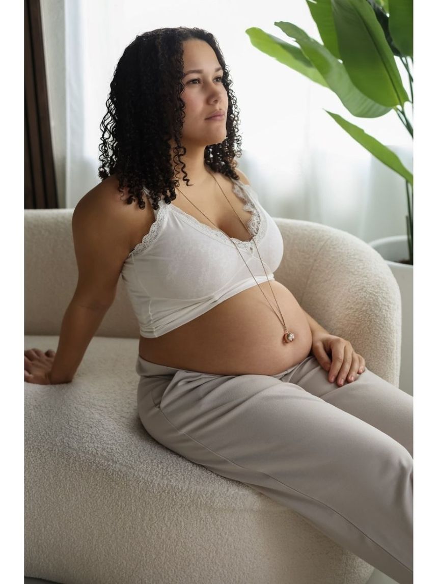 Proud mama μενταγιόν bola eva babybell glowing πατουσάκια pink pm-617 - Proud Mama