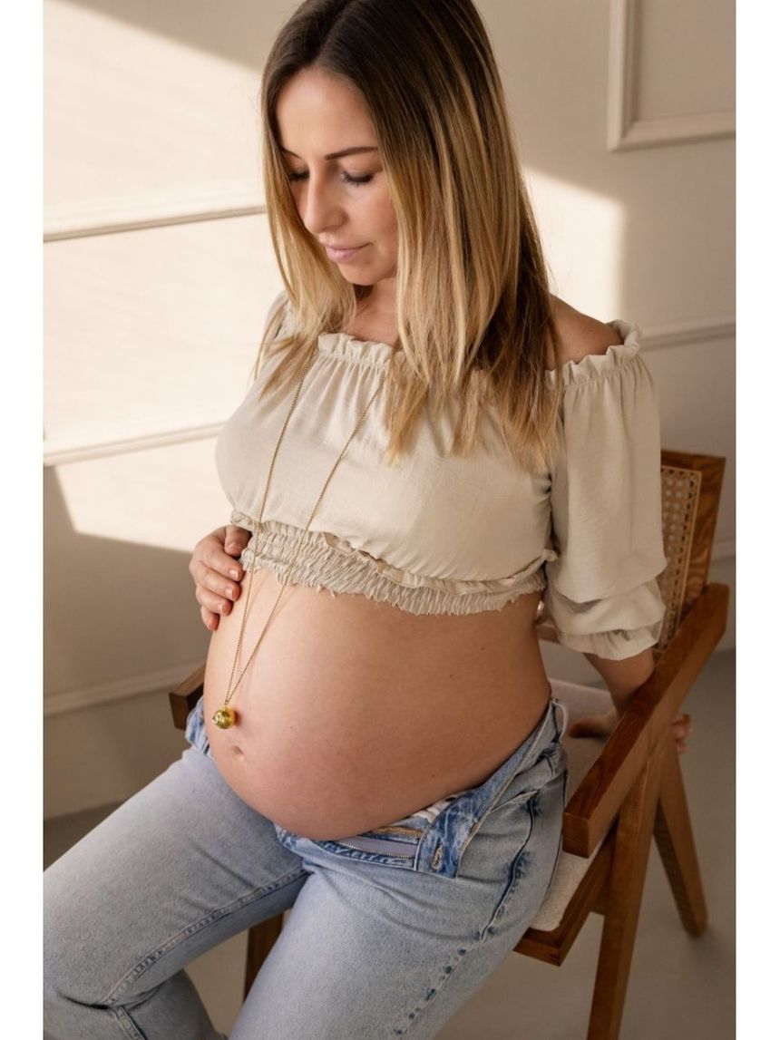 Proud mama μενταγιόν bola eva babybell glowing πατουσάκια pink pm-617 - Proud Mama