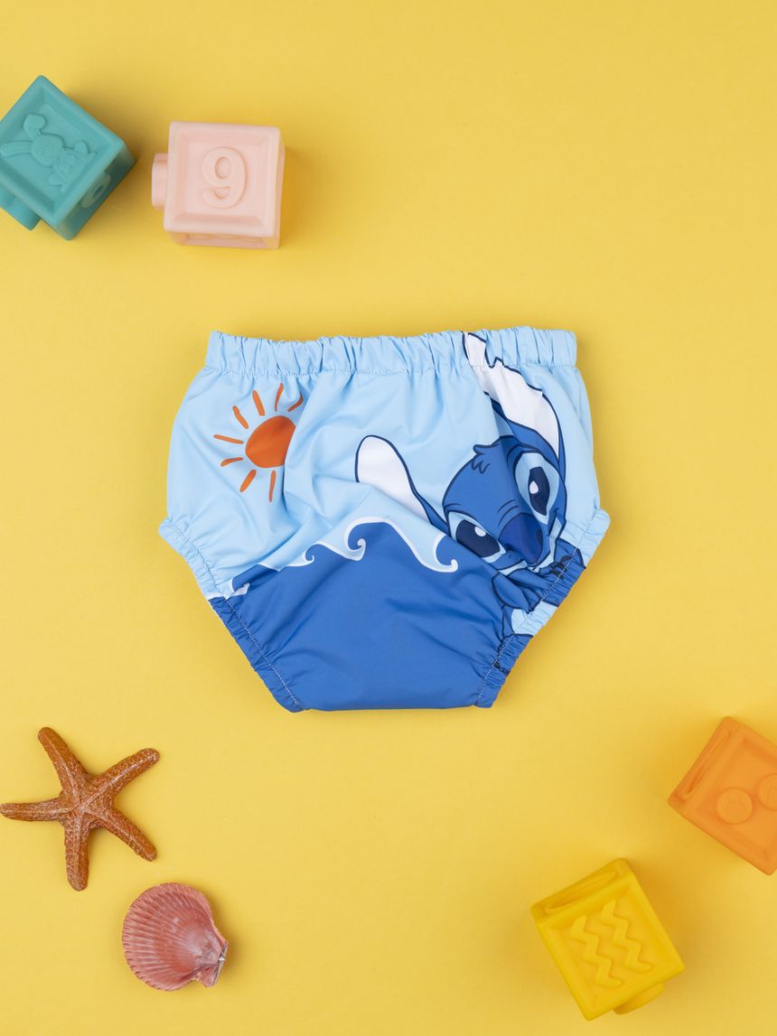 βρεφικό μαγιό πάνα μπλε stitch για αγόρι - Prénatal