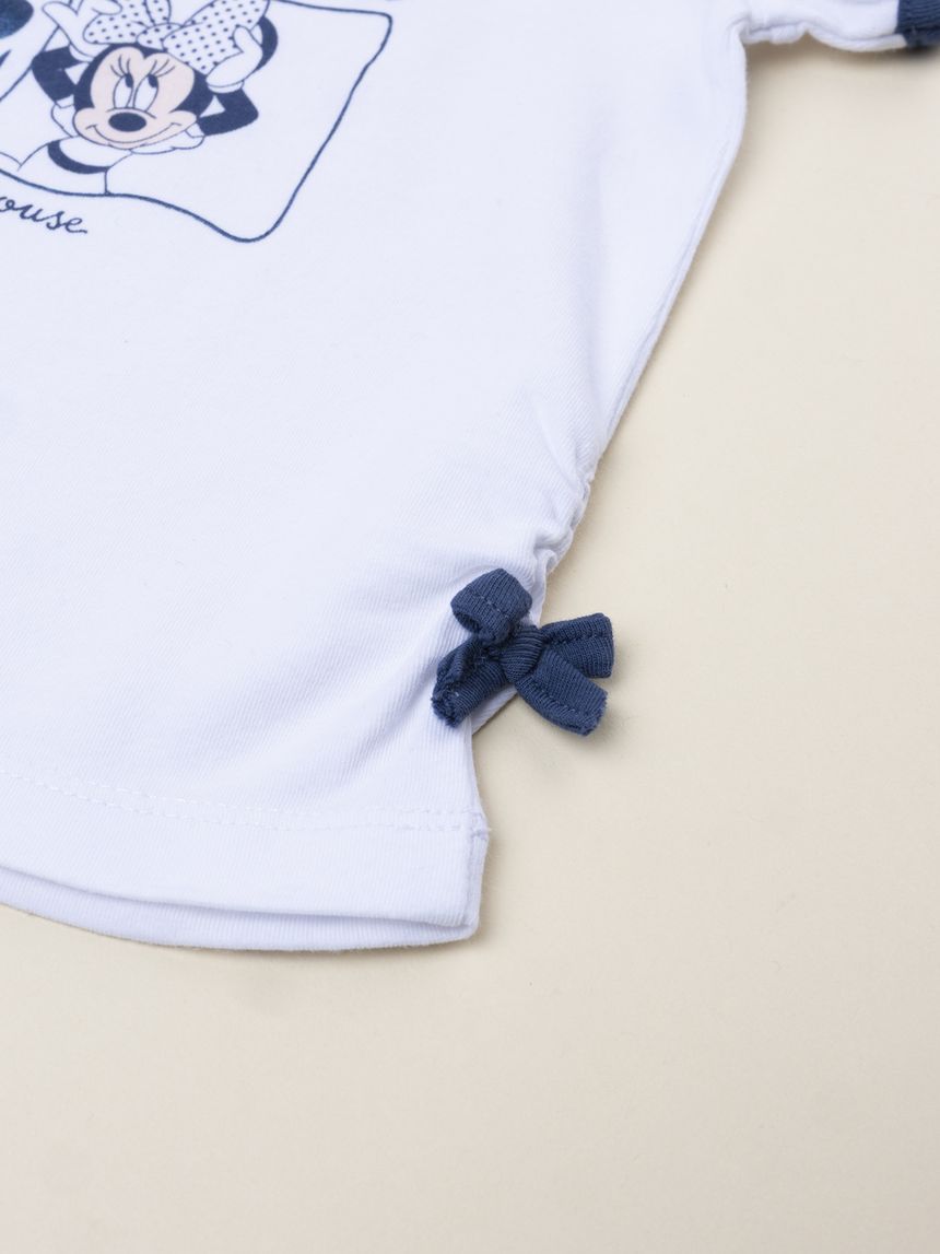 βρεφικό t-shirt λευκό minnie για κορίτσι - Prénatal