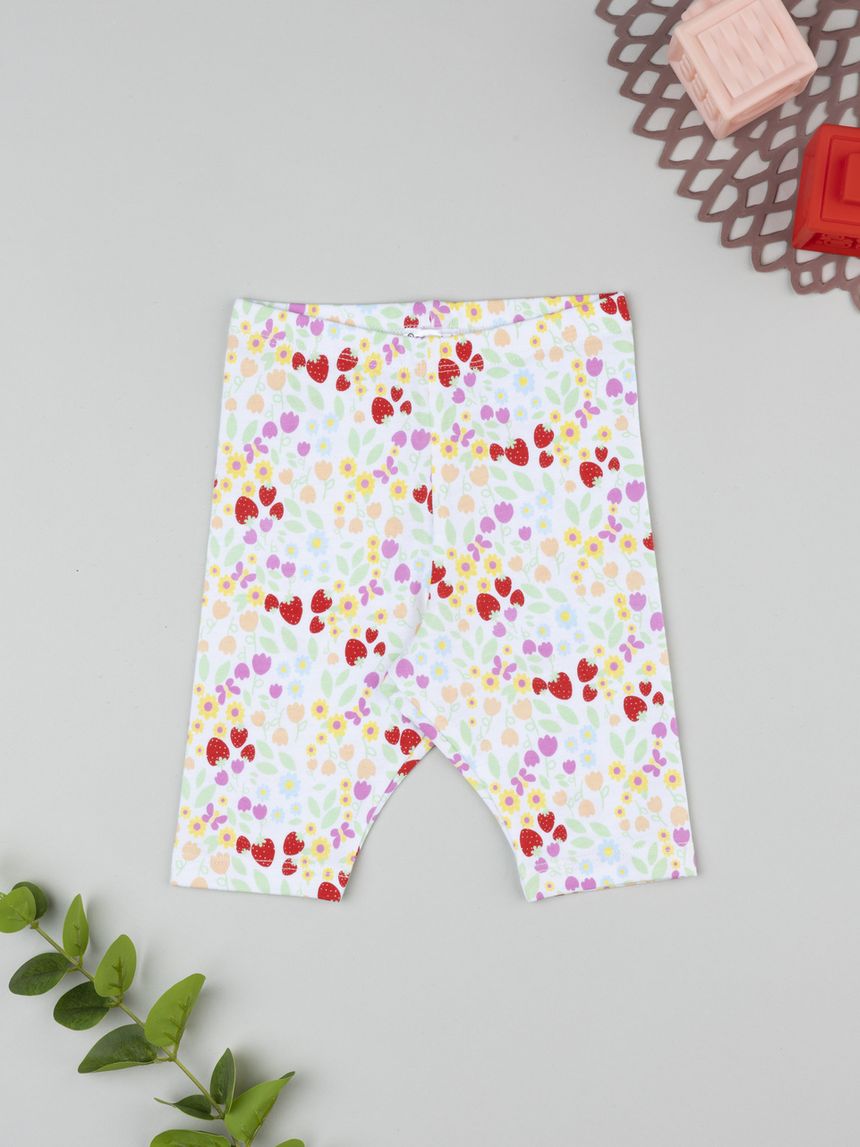 βρεφικό κολάν λευκό φλοράλ για κορίτσι - Prénatal