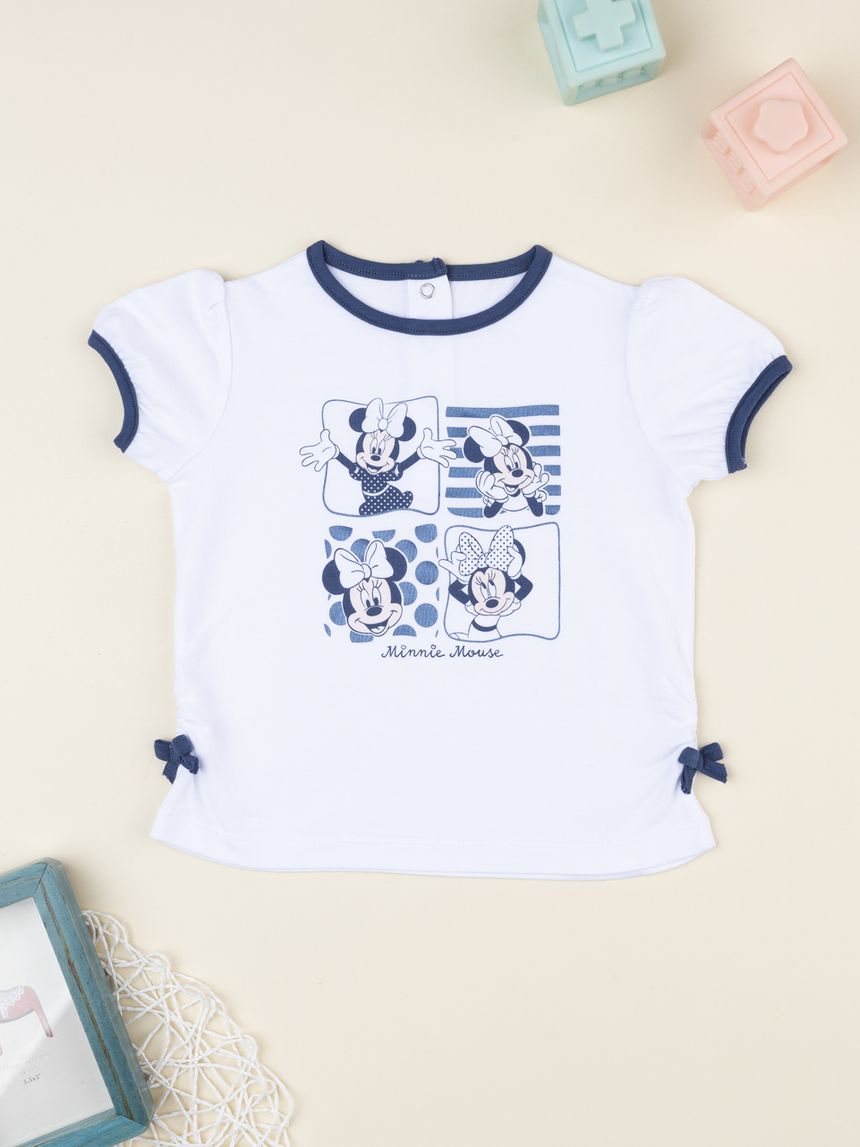 βρεφικό t-shirt λευκό minnie για κορίτσι - Prénatal
