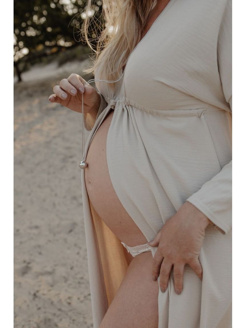 Proud mama μενταγιόν bola sofie silver grey pm-666 - Proud Mama