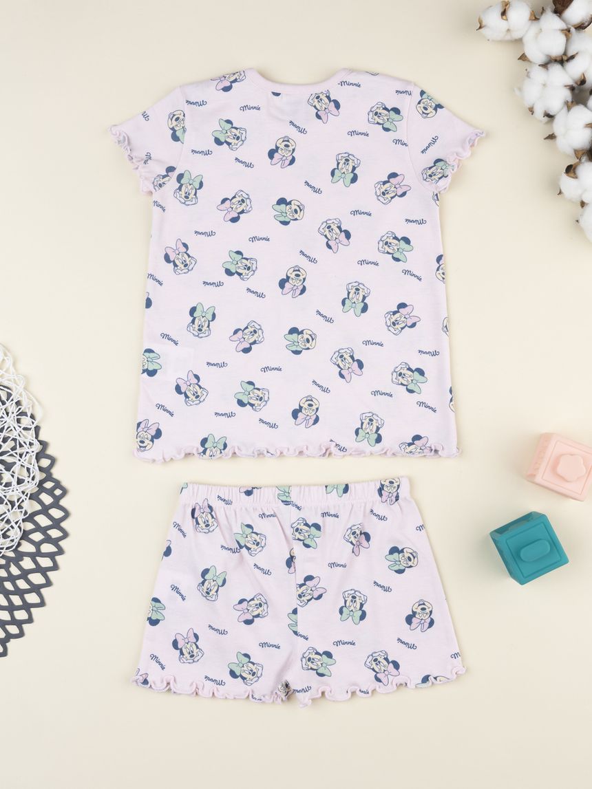 βρεφική πιτζάμα ροζ minnie για κορίτσι - Prénatal