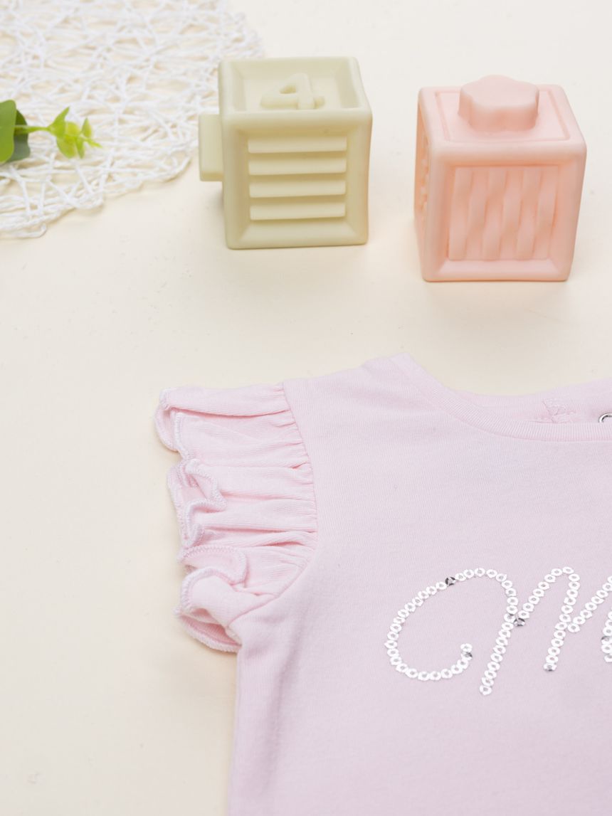 βρεφικό t-shirt ροζ minnie για κορίτσι - Prénatal