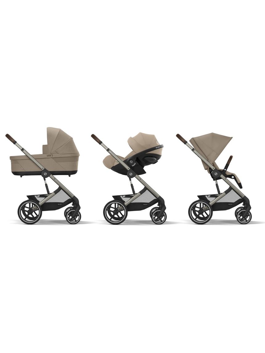 Cybex σύστημα μεταφοράς balios s lux 3 in 1 ts cloud g almond beige - Cybex