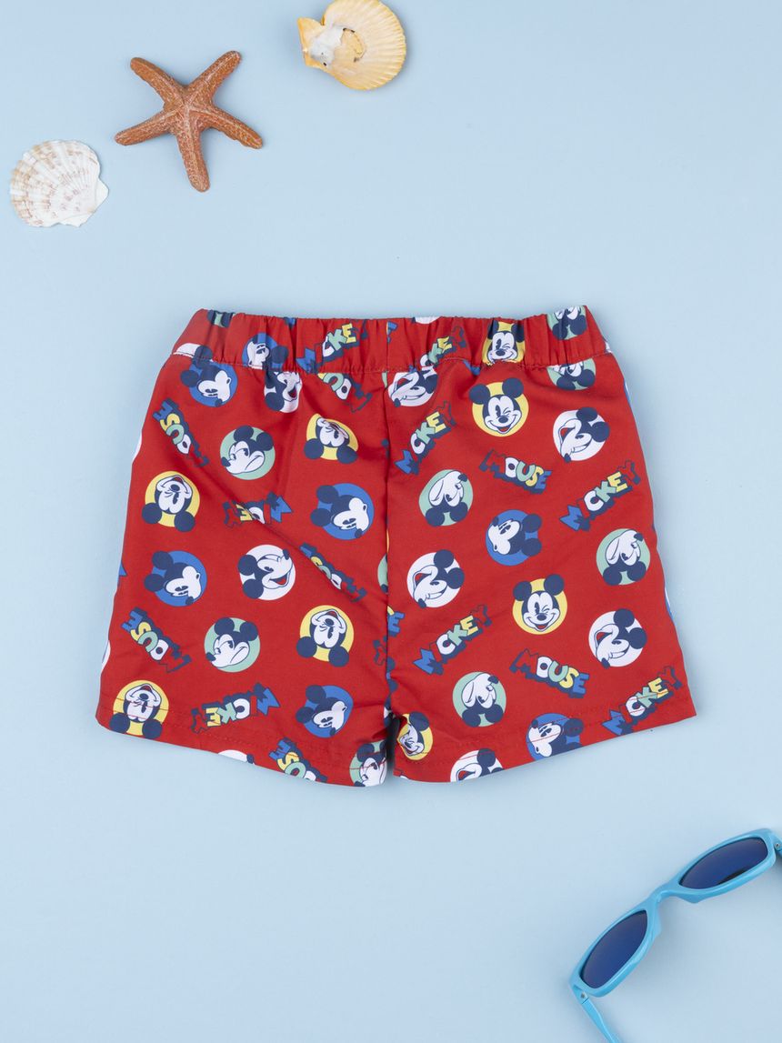 βρεφικό μαγιό boxer κόκκινο mickey για αγόρι - Prénatal