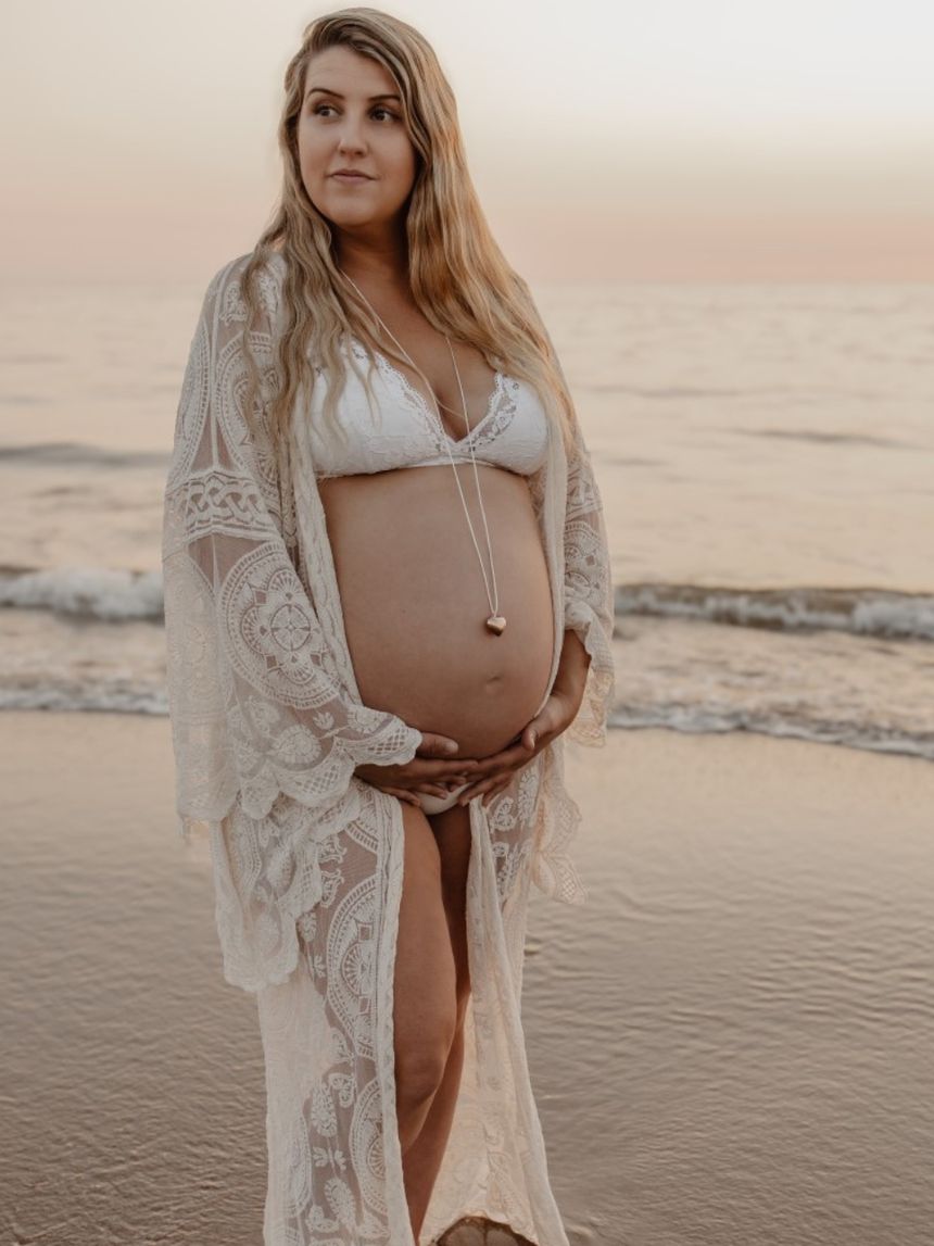 Proud mama μενταγιόν bola sofie rose gold καρδιά pm-670 - Proud Mama