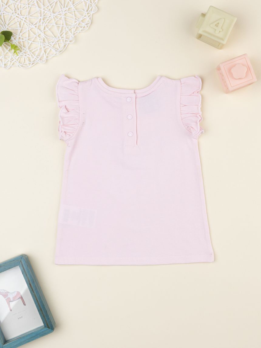 βρεφικό t-shirt ροζ minnie για κορίτσι - Prénatal