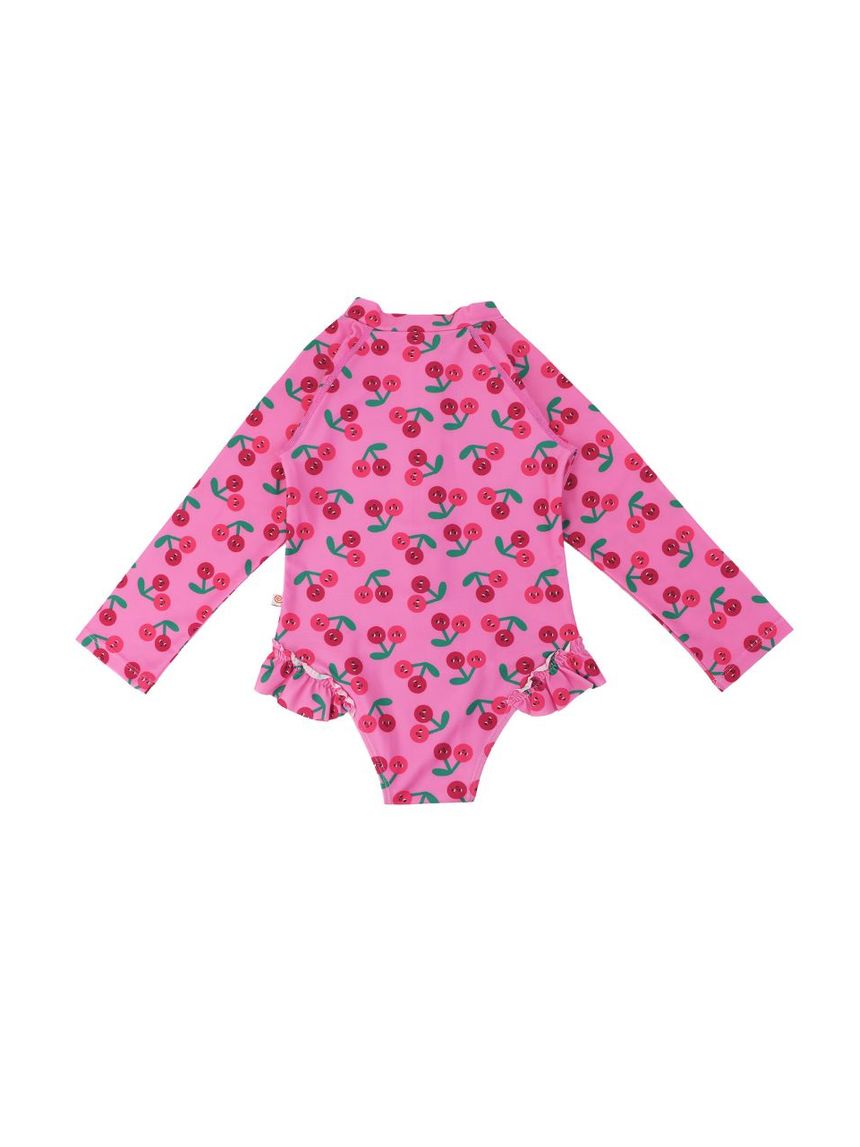 Zoocchini ολόσωμο μαγιώ με μανίκια uv cherry zoo12605 - Zoocchini