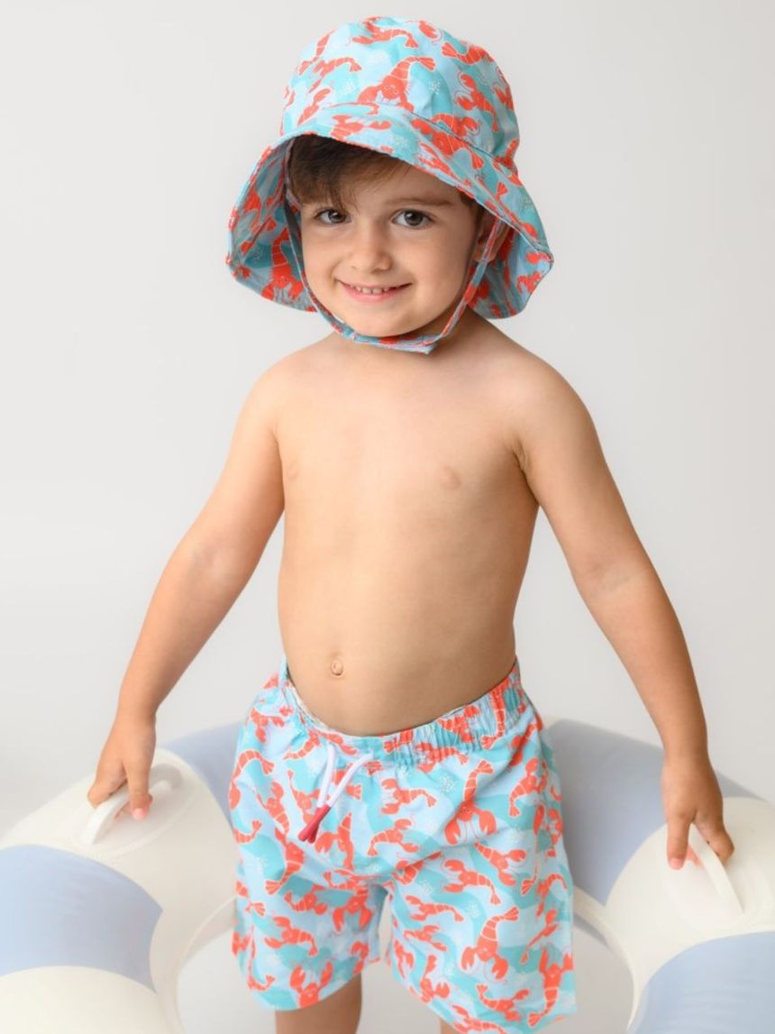 Zoocchini παιδικό μαγιό σορτς logan the lobster zoo12907 - Zoocchini