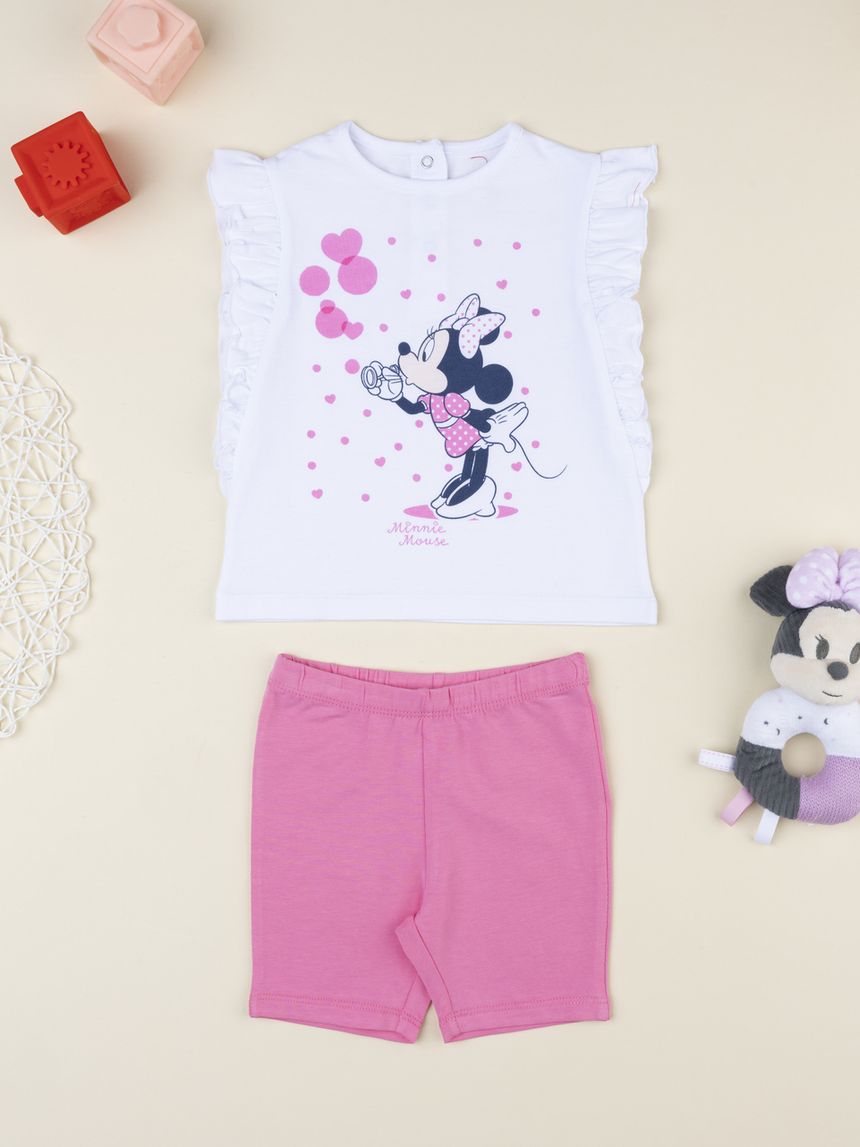 βρεφικό σετ t-shirt και κολάν minnie για κορίτσι - Prénatal