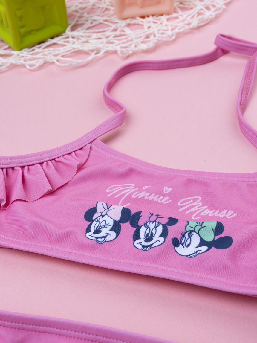 παιδικό μαγιό μπικίνι ροζ minnie για κορίτσι - Prénatal