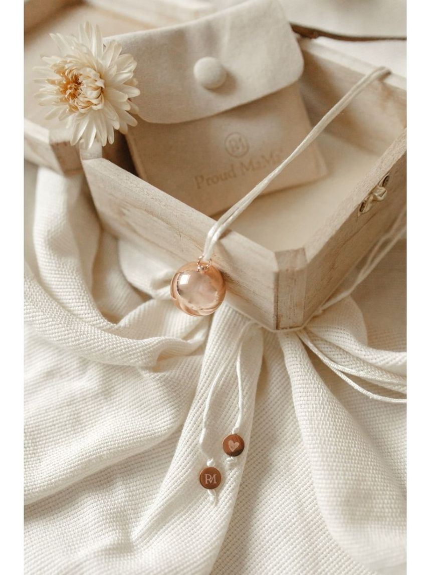 Proud mama μενταγιόν bola sofie rose gold πατουσάκια pm-671 - Proud Mama