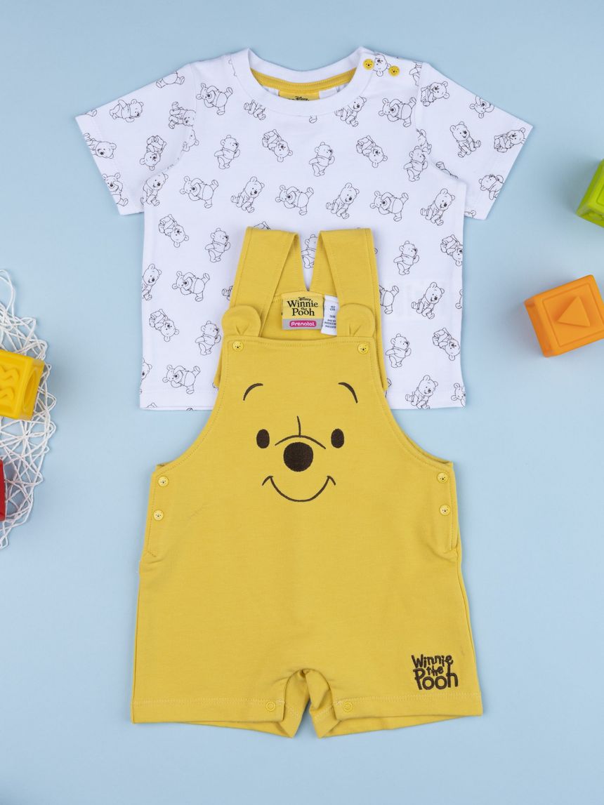 βρεφικό σετ t-shirt & σαλοπέτα winnie για αγόρι - Prénatal