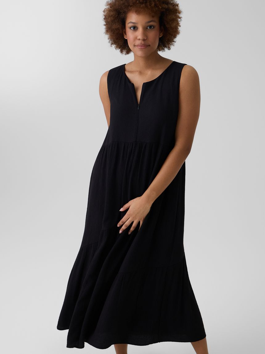 γυναικείο φόρεμα εγκυμοσύνης/θηλασμού μαύρο - Prénatal