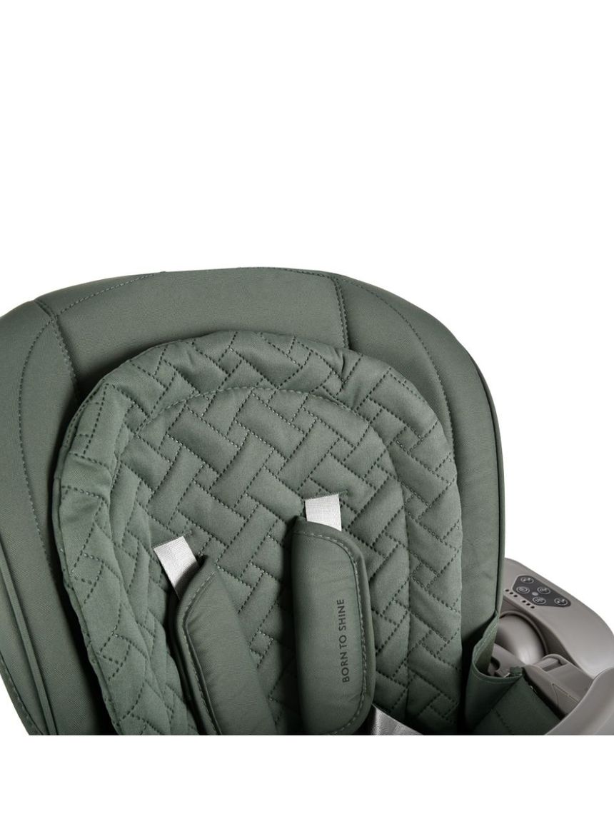 Bebe stars καρεκλάκι φαγητού-κούνια serenna ηλεκτρικό 2 σε 1 forest green 871-176 - Bebe Stars