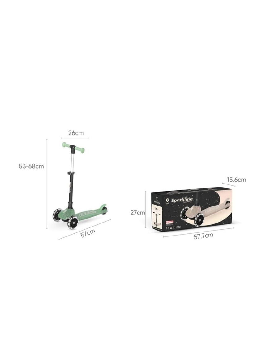 Qplay sparkling 5in1 scooter πατίνι black 01-1212085-03 - Qplay