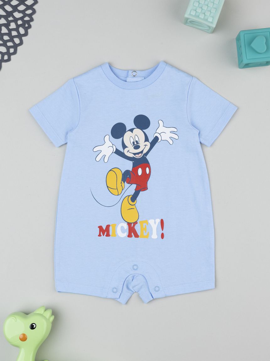 βρεφικό φορμάκι γαλάζιο mickey για αγόρι - Prénatal