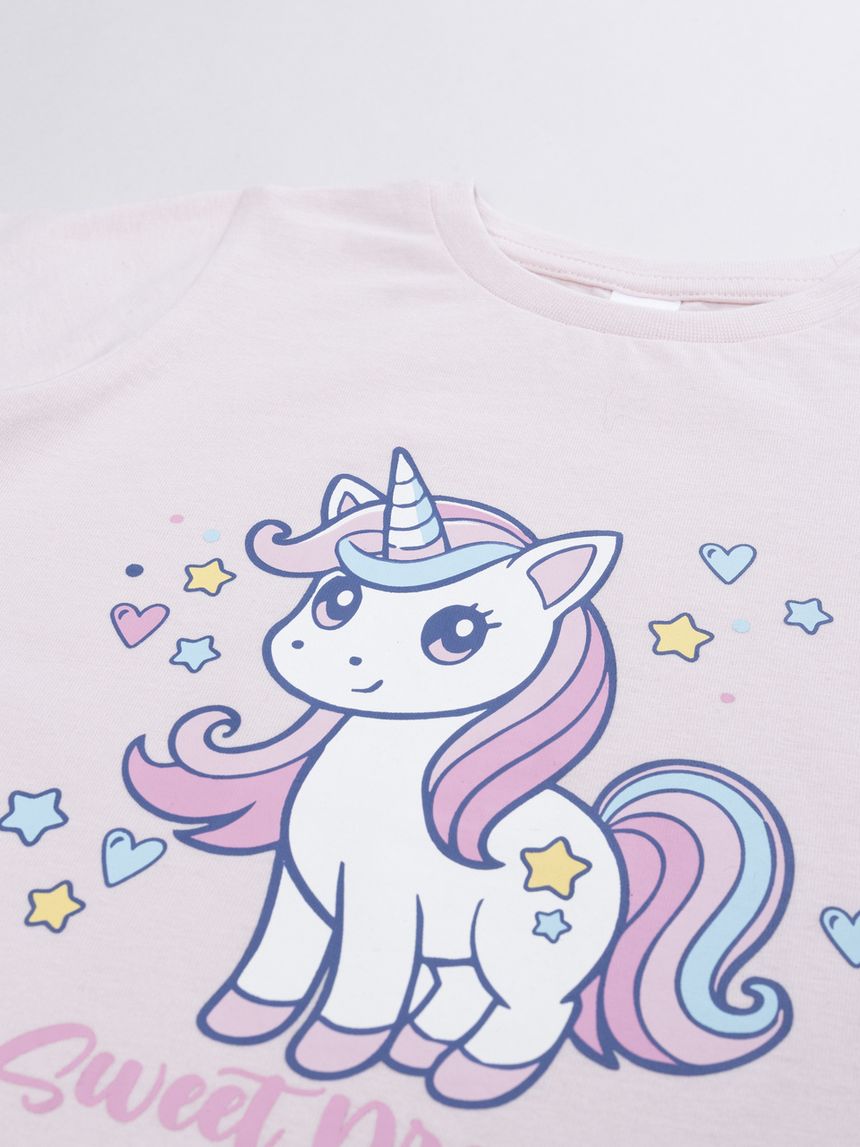 παιδική πιτζάμα ροζ sweet dream για κορίτσι - Prénatal