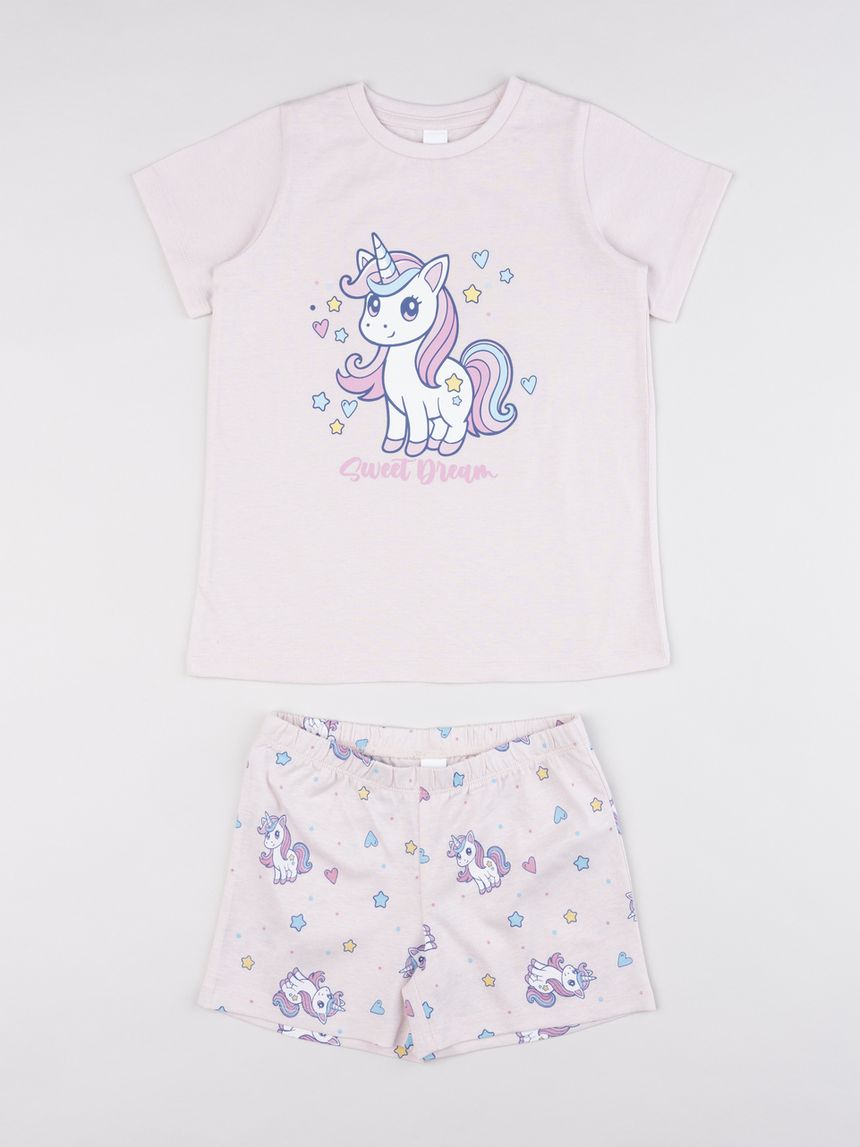 παιδική πιτζάμα ροζ sweet dream για κορίτσι - Prénatal