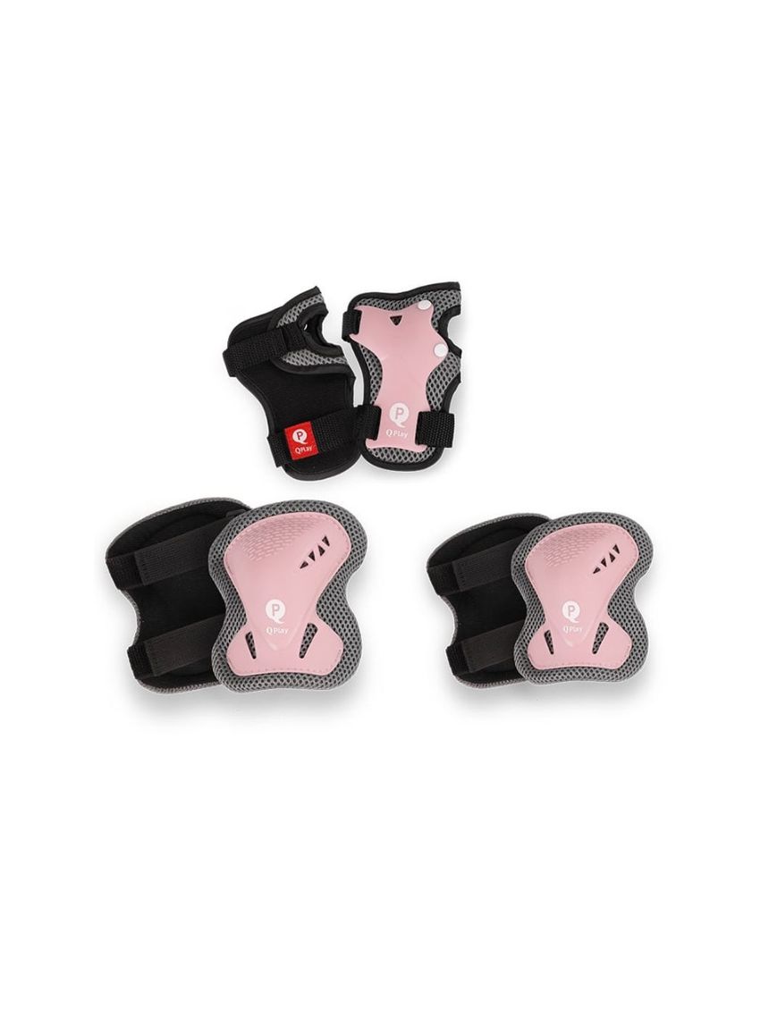 Qplay προστατευτικό σετ αγκώνας-γόνατο-καρπός coral pink small 01-2002327-02 - QPLAY