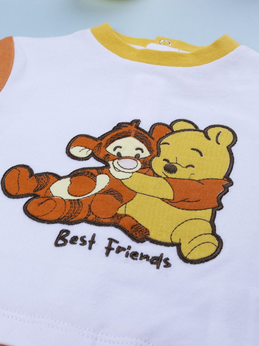 βρεφικό φορμάκι λευκό winnie & tigger για αγόρι - Prénatal