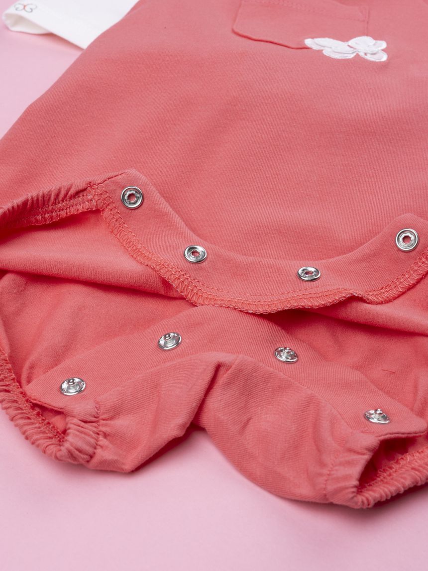 βρεφικό σετ t-shirt και σαλοπέτα με πεταλούδα για κορίτσι - Prénatal