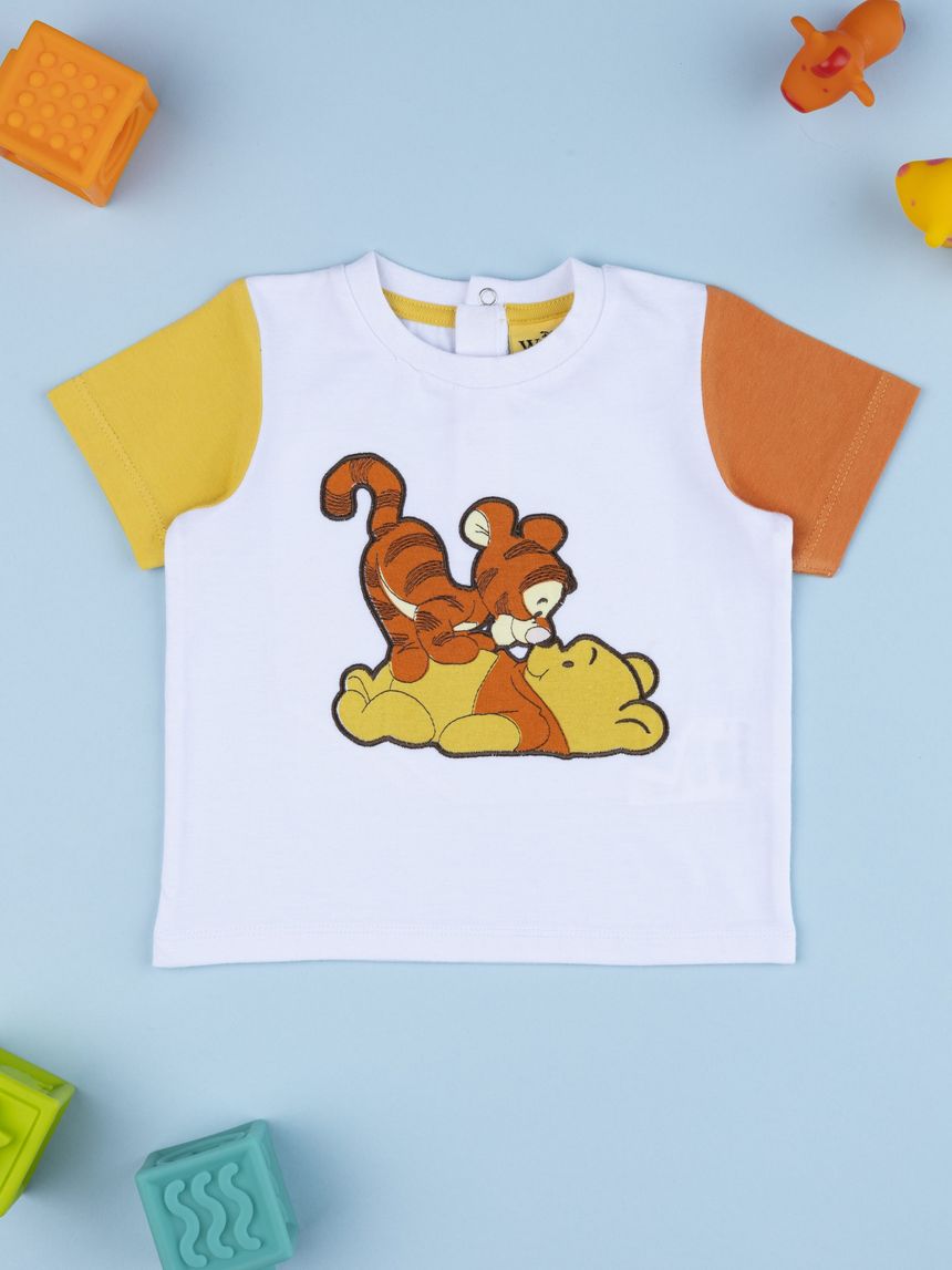 βρεφικό t-shirt λευκό winnie & tigger για αγόρι - Prénatal