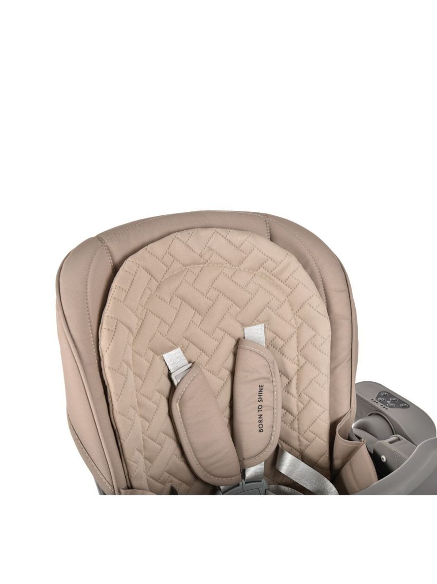 Bebe stars καρεκλάκι φαγητού-κούνια serenna ηλεκτρικό 2 σε 1 natural beige 871-182 - Bebe Stars