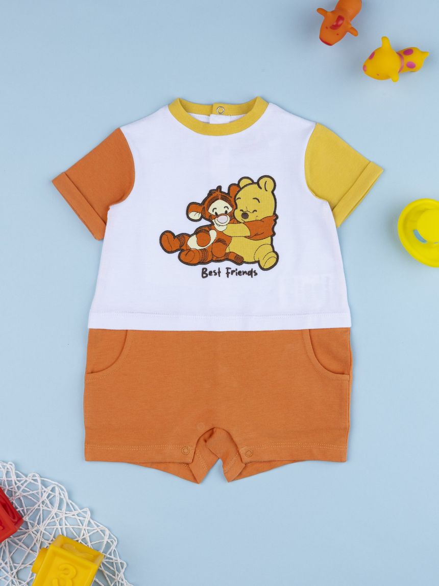 βρεφικό φορμάκι λευκό winnie & tigger για αγόρι - Prénatal