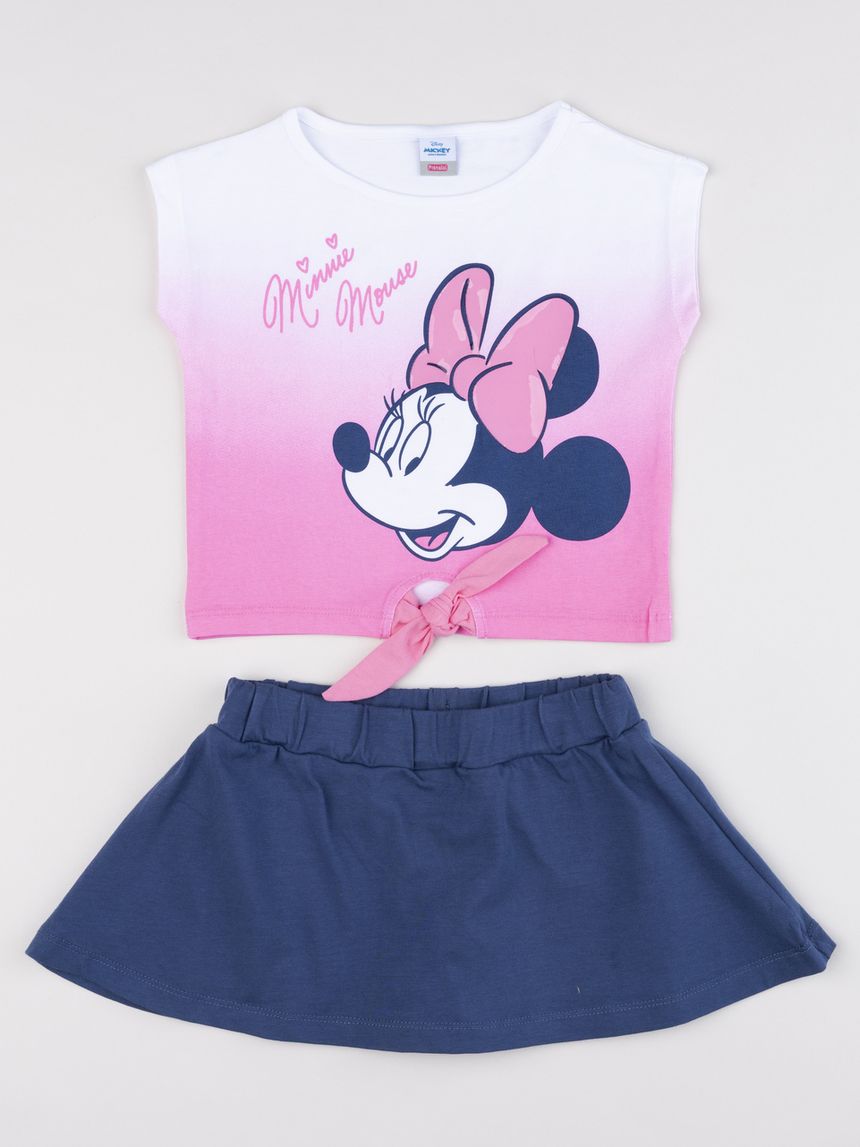 παιδικό σετ t-shirt και φούστα minnie για κορίτσι - Prénatal