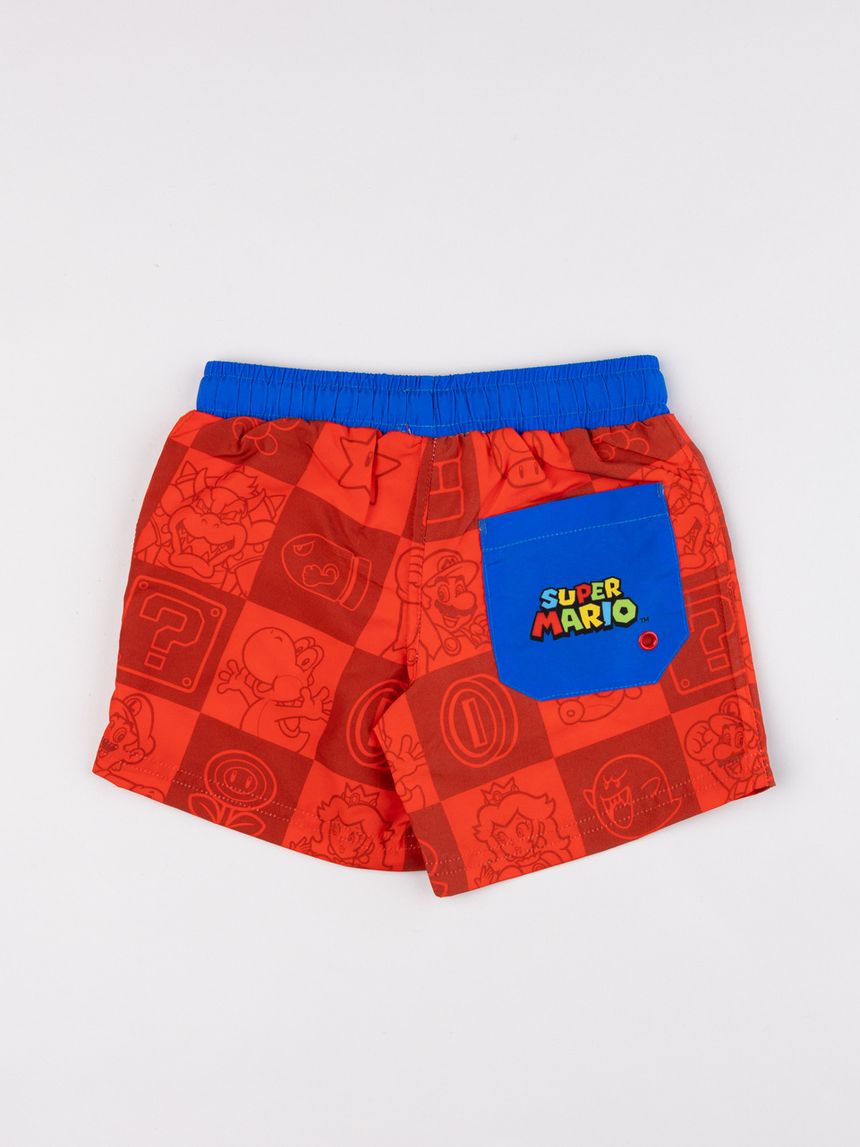παιδικό μαγιό boxer κόκκινο super mario για αγόρι - Prénatal