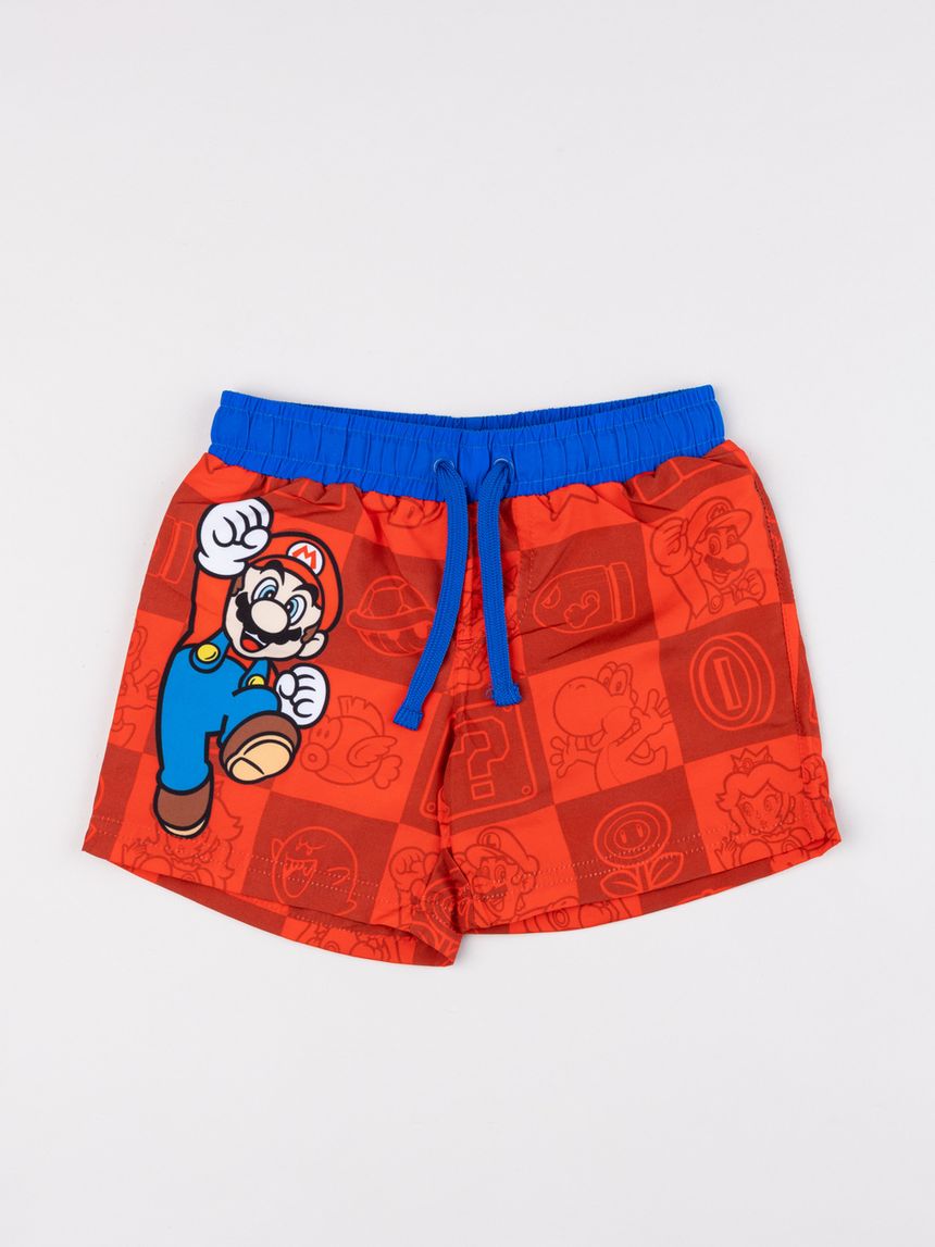 παιδικό μαγιό boxer κόκκινο super mario για αγόρι - Prénatal
