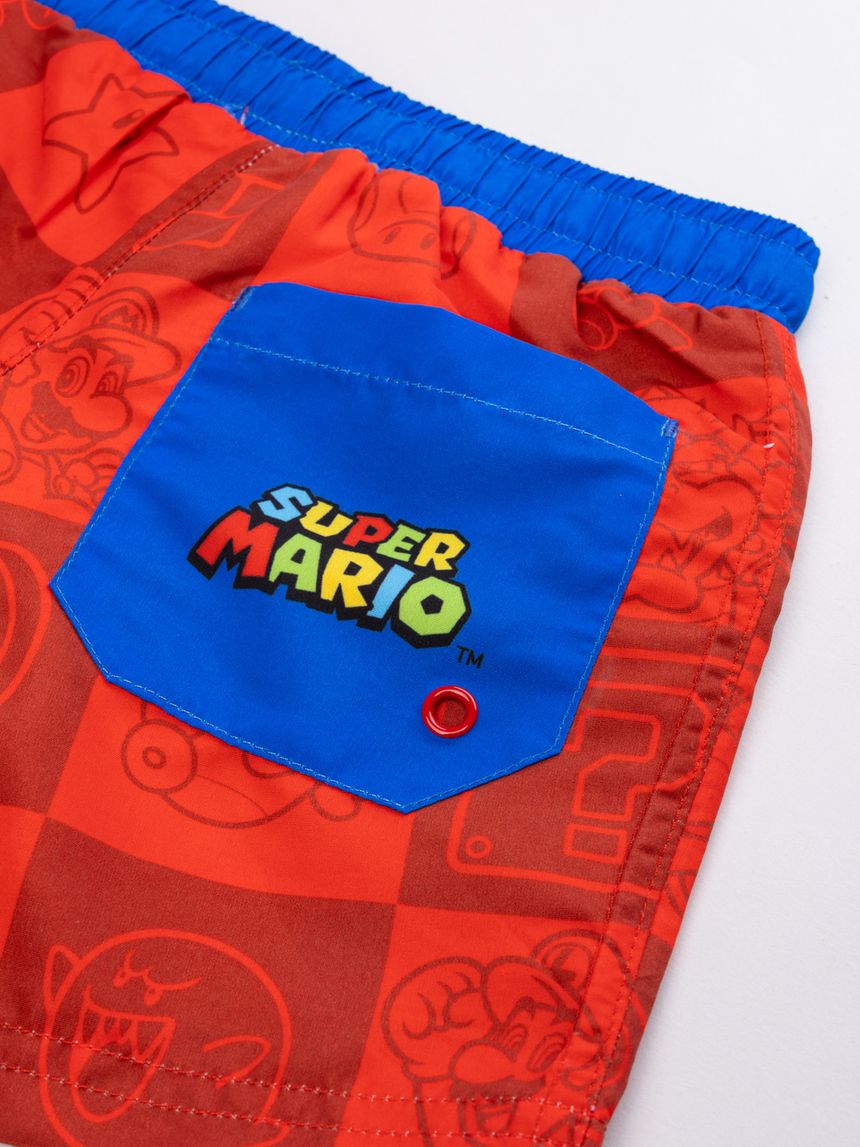 παιδικό μαγιό boxer κόκκινο super mario για αγόρι - Prénatal