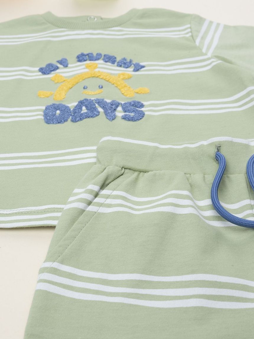 βρεφικό σετ t-shirt και σορτσάκι sunny days για αγόρι - Prénatal
