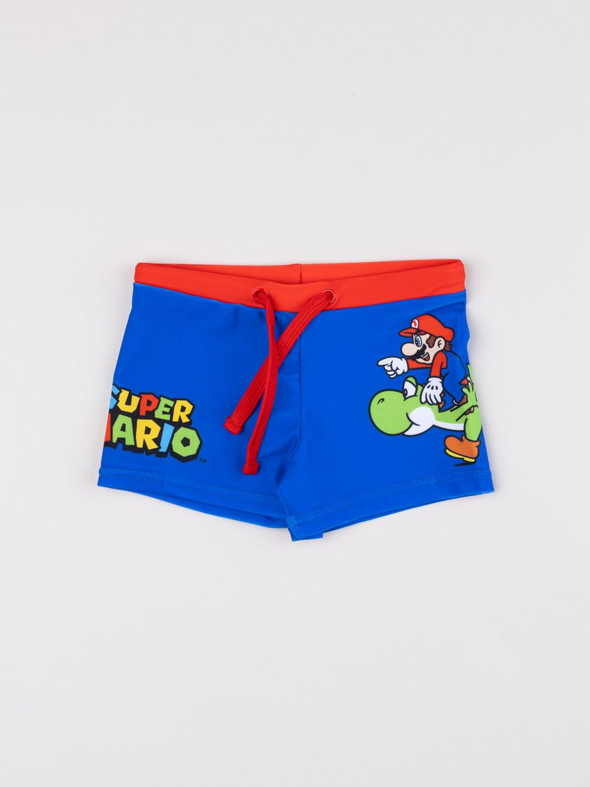 παιδικό μαγιό σορτσάκι μπλε super mario για αγόρι - Prénatal