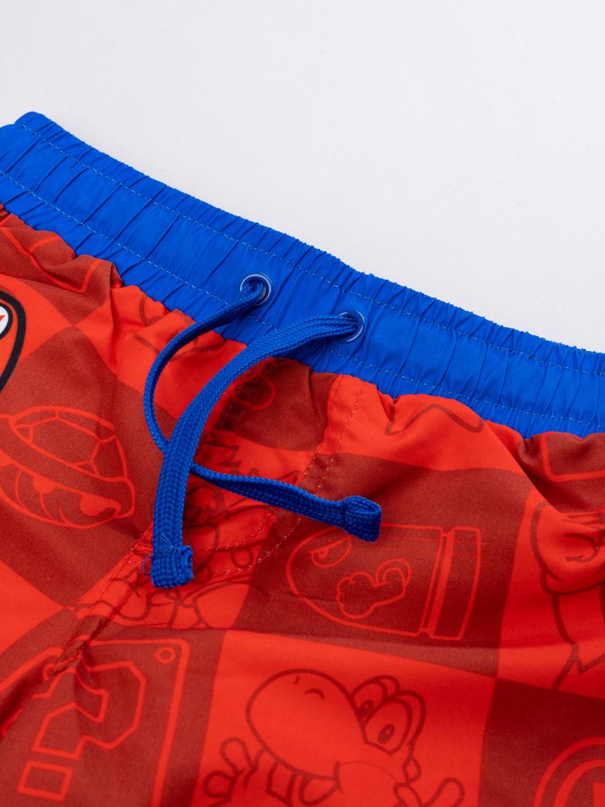 παιδικό μαγιό boxer κόκκινο super mario για αγόρι - Prénatal