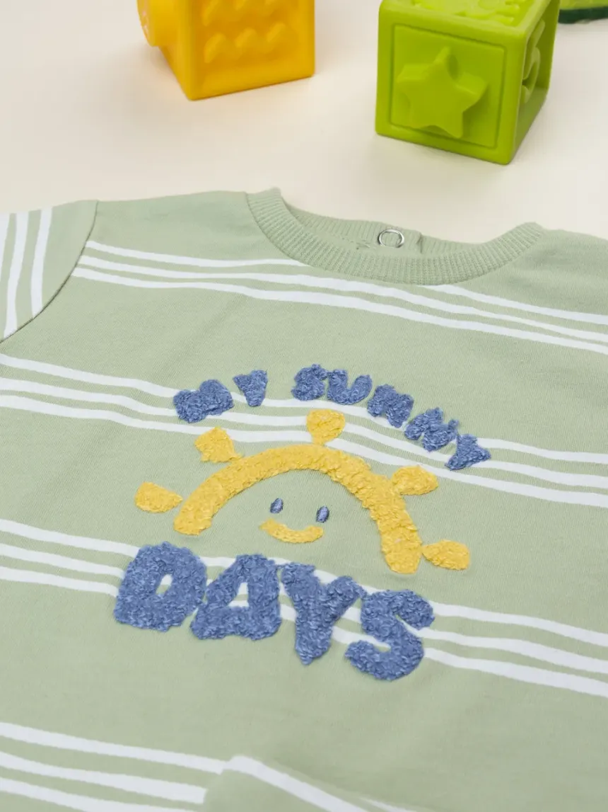 βρεφικό σετ t-shirt και σορτσάκι sunny days για αγόρι - Prénatal