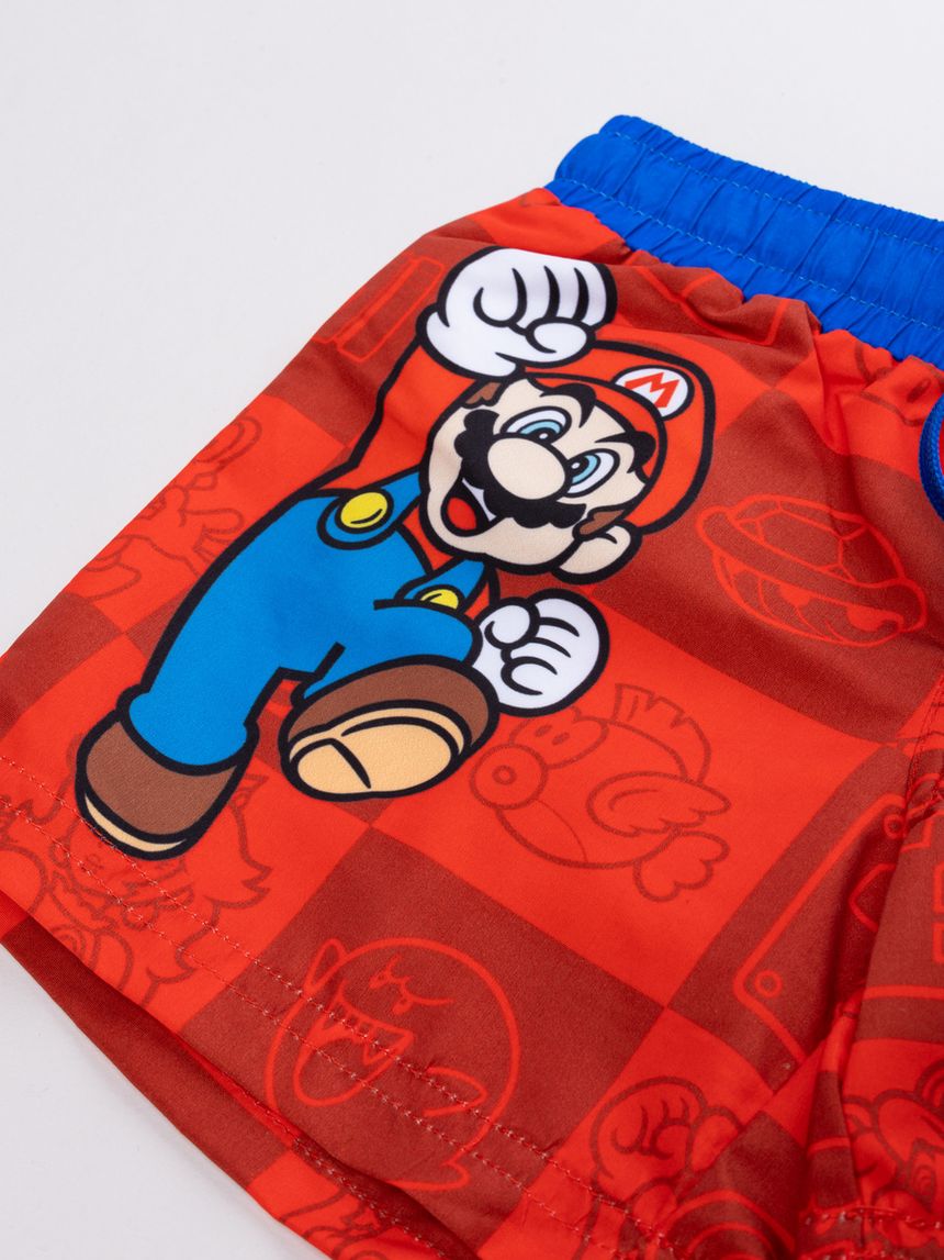 παιδικό μαγιό boxer κόκκινο super mario για αγόρι - Prénatal