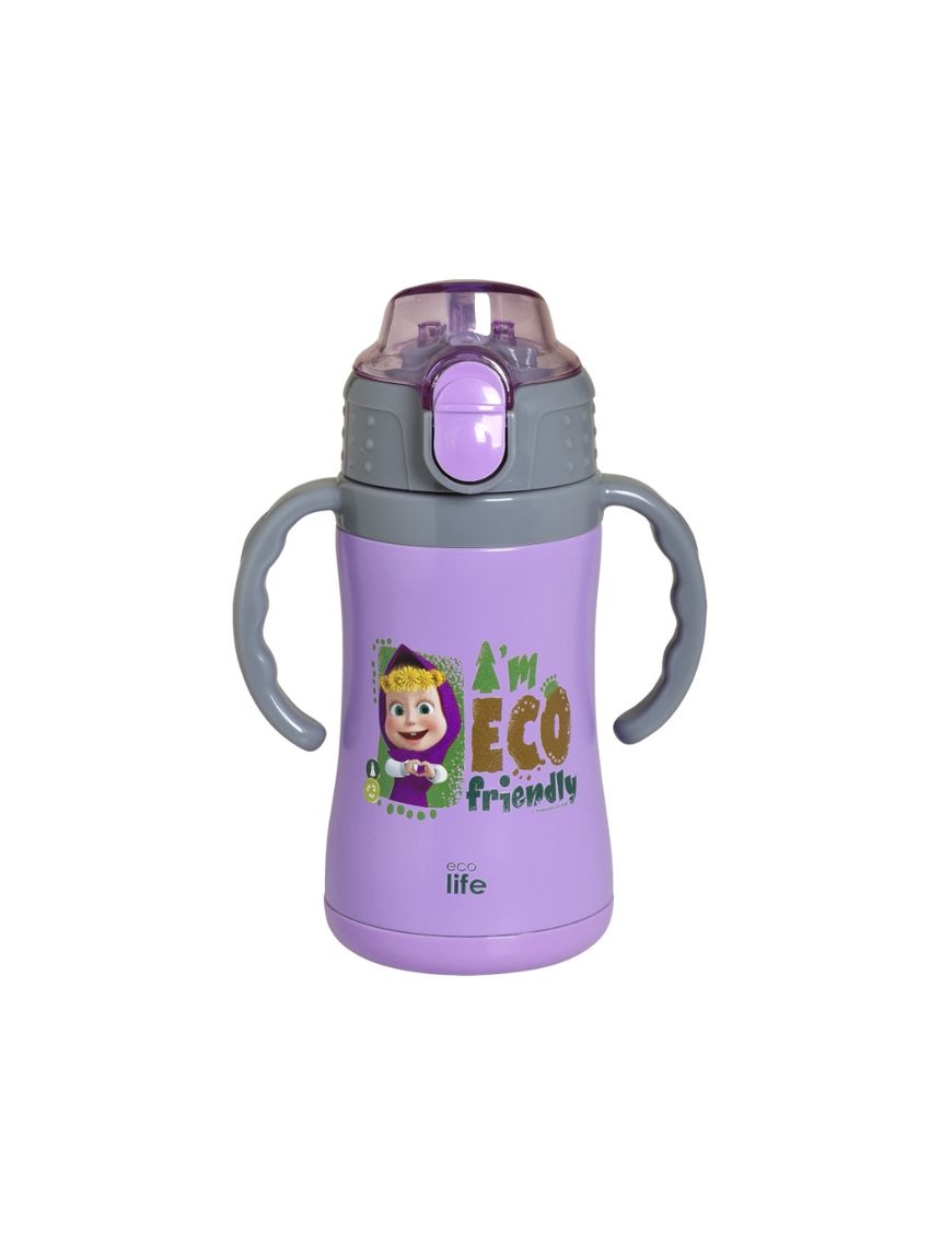 Ecolife kids παγούρι-θερμός 'masha -eco friendly' 300ml lilac 33-bo-2122 - Ecolife