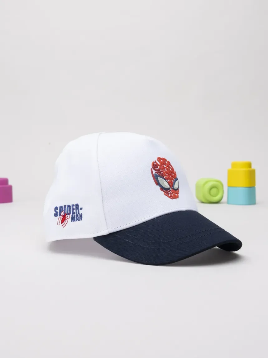 παιδικό καπέλο λευκό spiderman για αγόρι - Prénatal