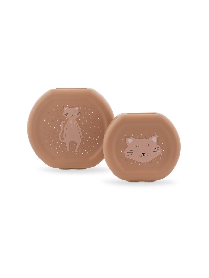 Trixie σετ φαγητοδοχεία snack box with clips 2τμχ mrs. cat t06222 - TRIXIE